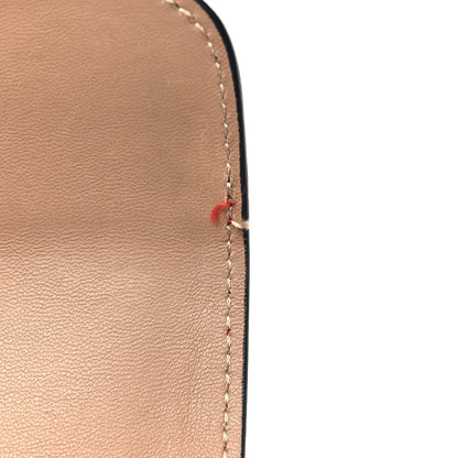 Valentino Garavani Calfskin Mini Rivet Colorblock Shoulder Bag Black Red 10 of 11