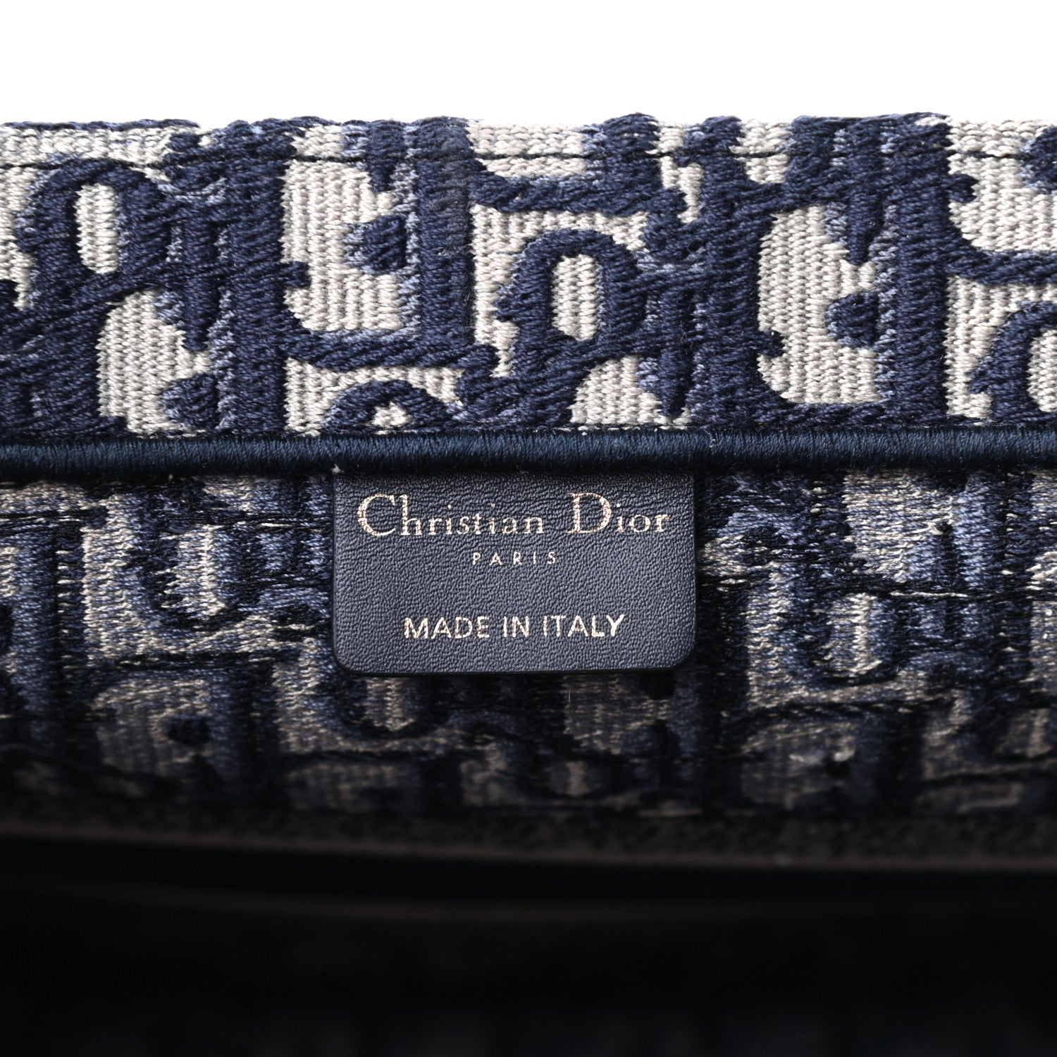 Christian Dior Oblique Medium Book Tote Blue Multicolor 6 of 9