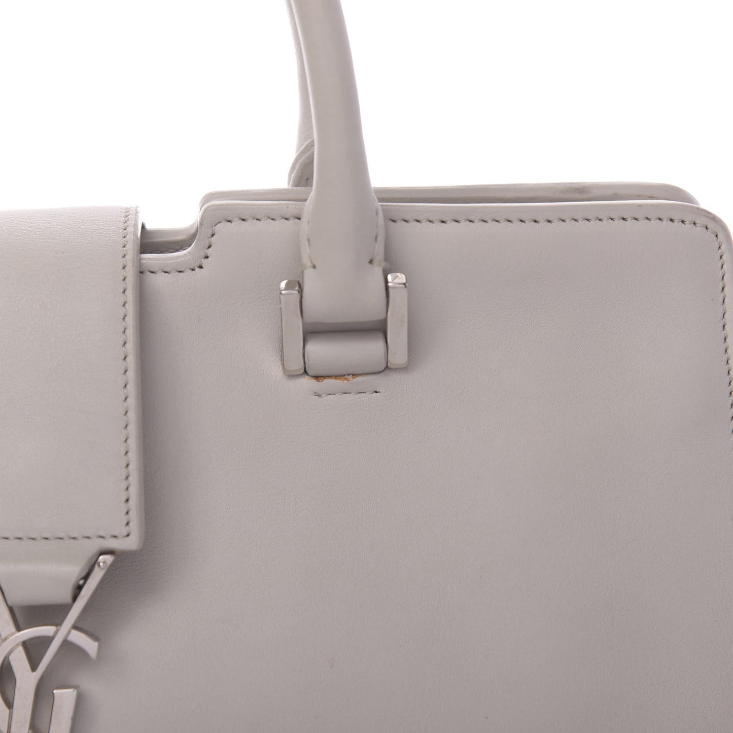 Smooth Calfskin Baby Monogram Cabas Gris Perle