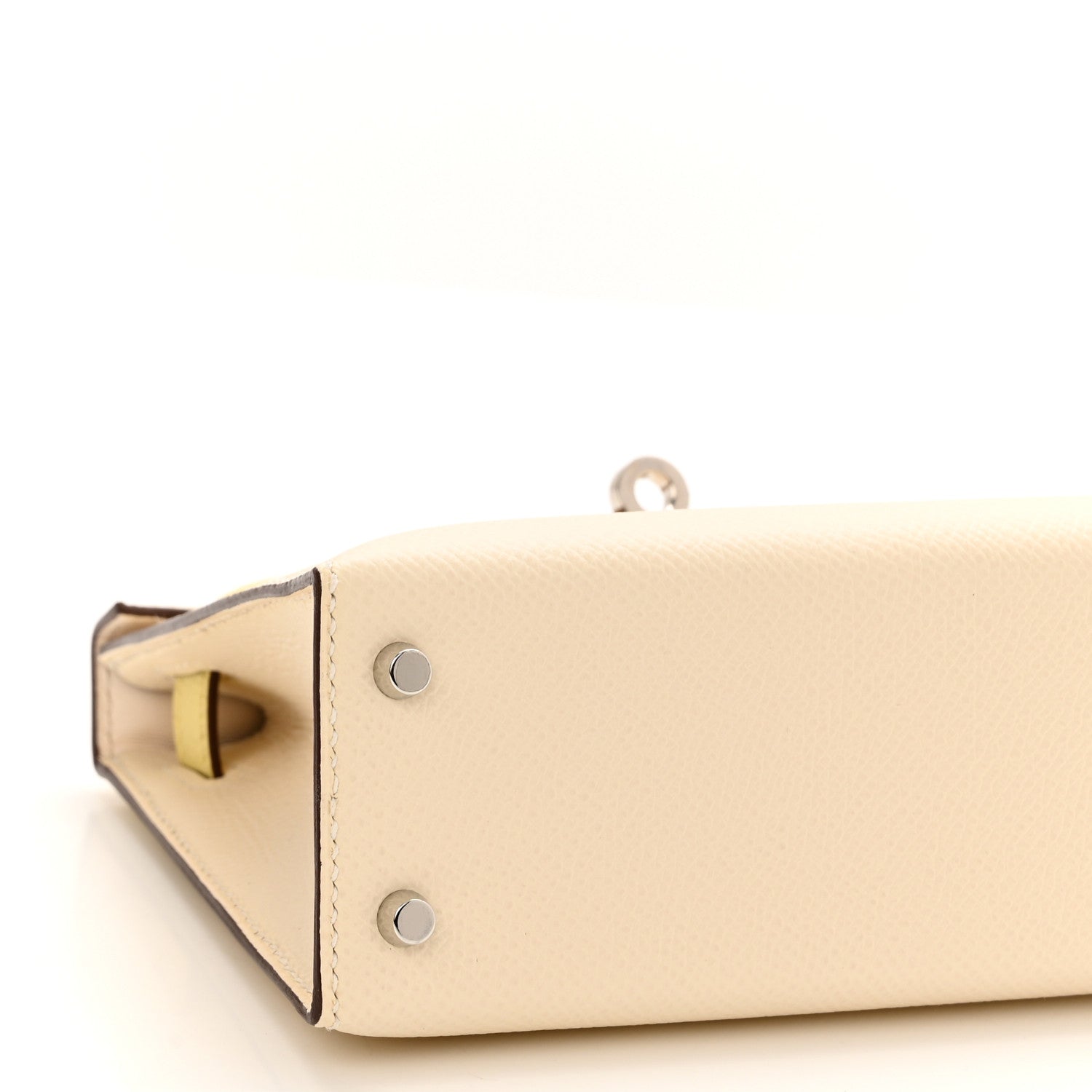 Hermes Epsom Mini Kelly Sellier 20 Nata Jaune Poussin Sesame 10 of 13