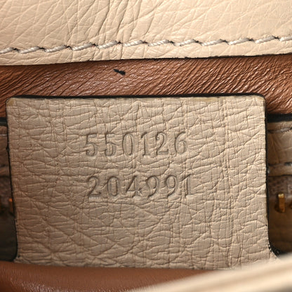 Gucci Ostrich Medium Arli Flap Shoulder Bag White 7 of 14