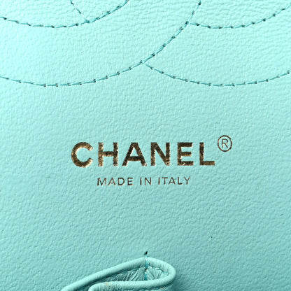 Chanel Caviar Quilted Jumbo Double Flap Light Green 6 of 16