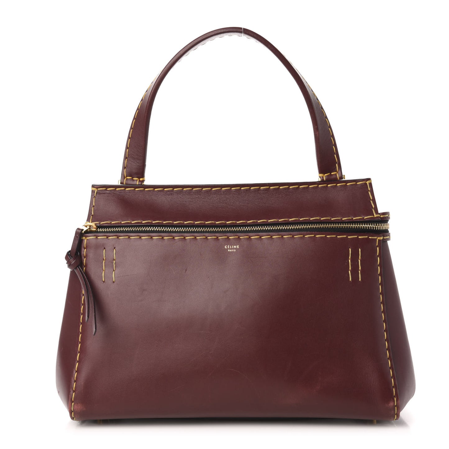 Smooth Calfskin Small Edge Shoulder Bag Burgundy