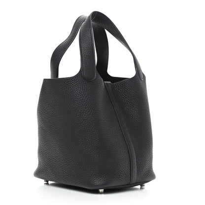 Hermes Taurillon Clemence Picotin Lock 18 PM Black 3 of 11