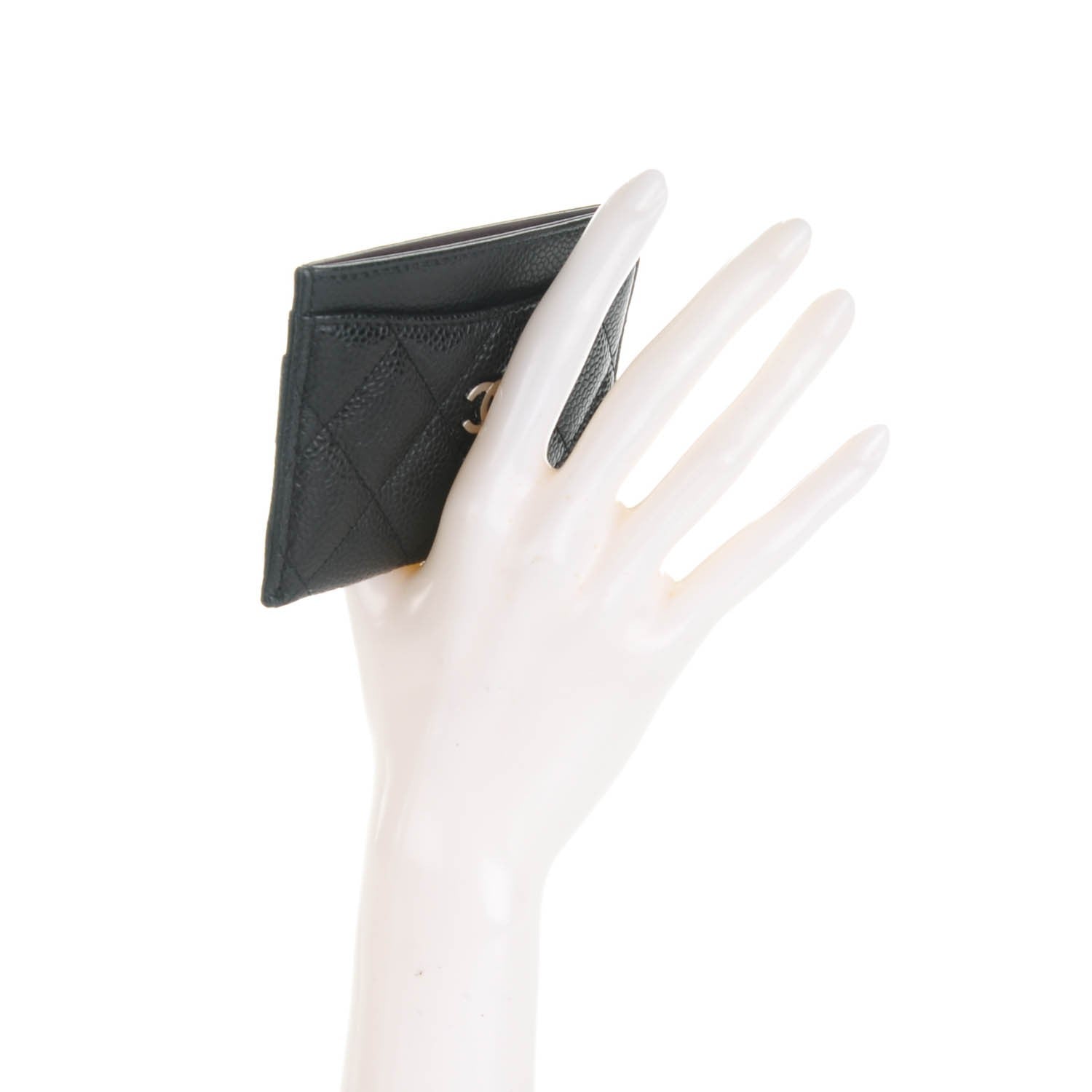 Chanel Caviar Quilted Card Holder Black 4 of 8