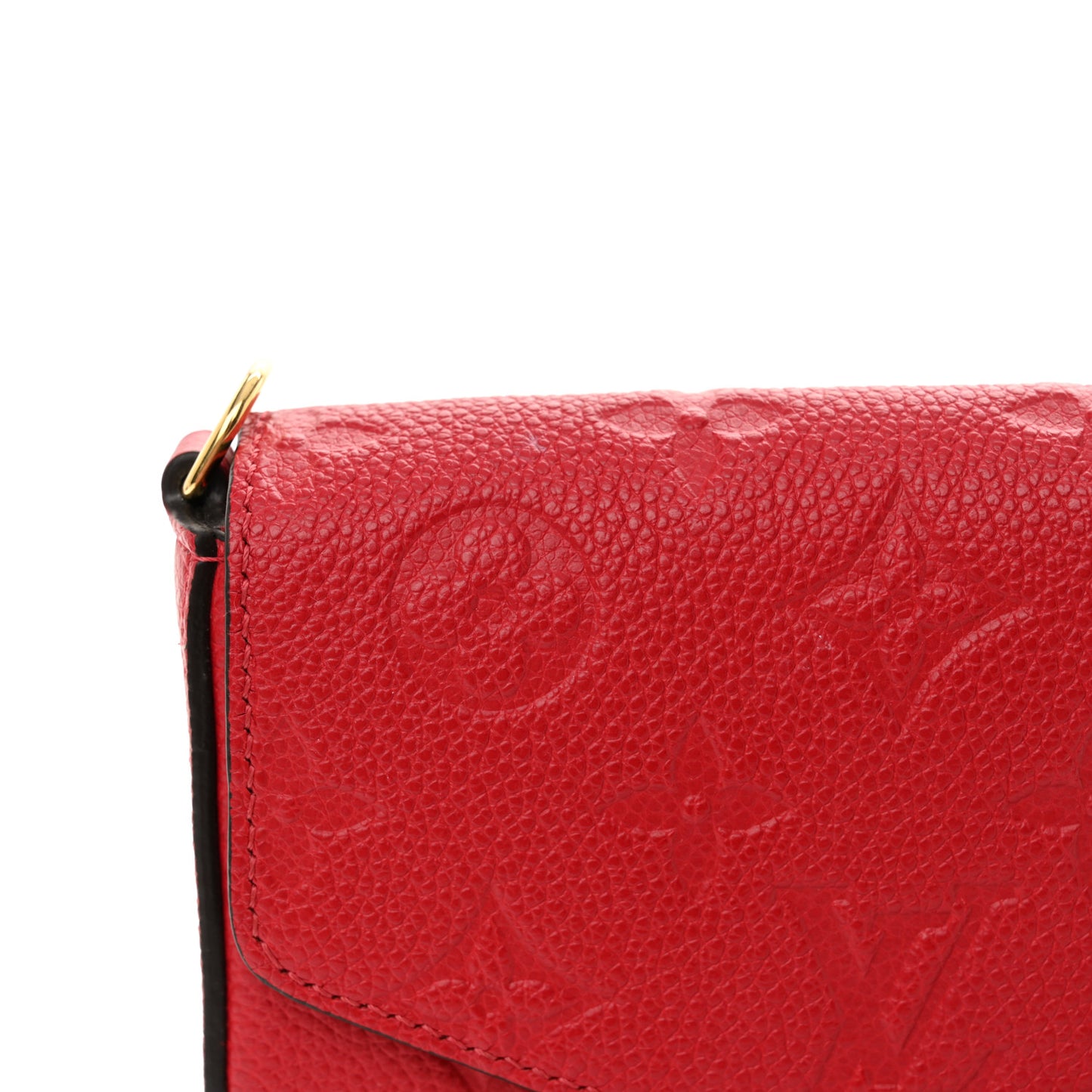 Empreinte Pochette Felicie Chain Wallet Scarlet