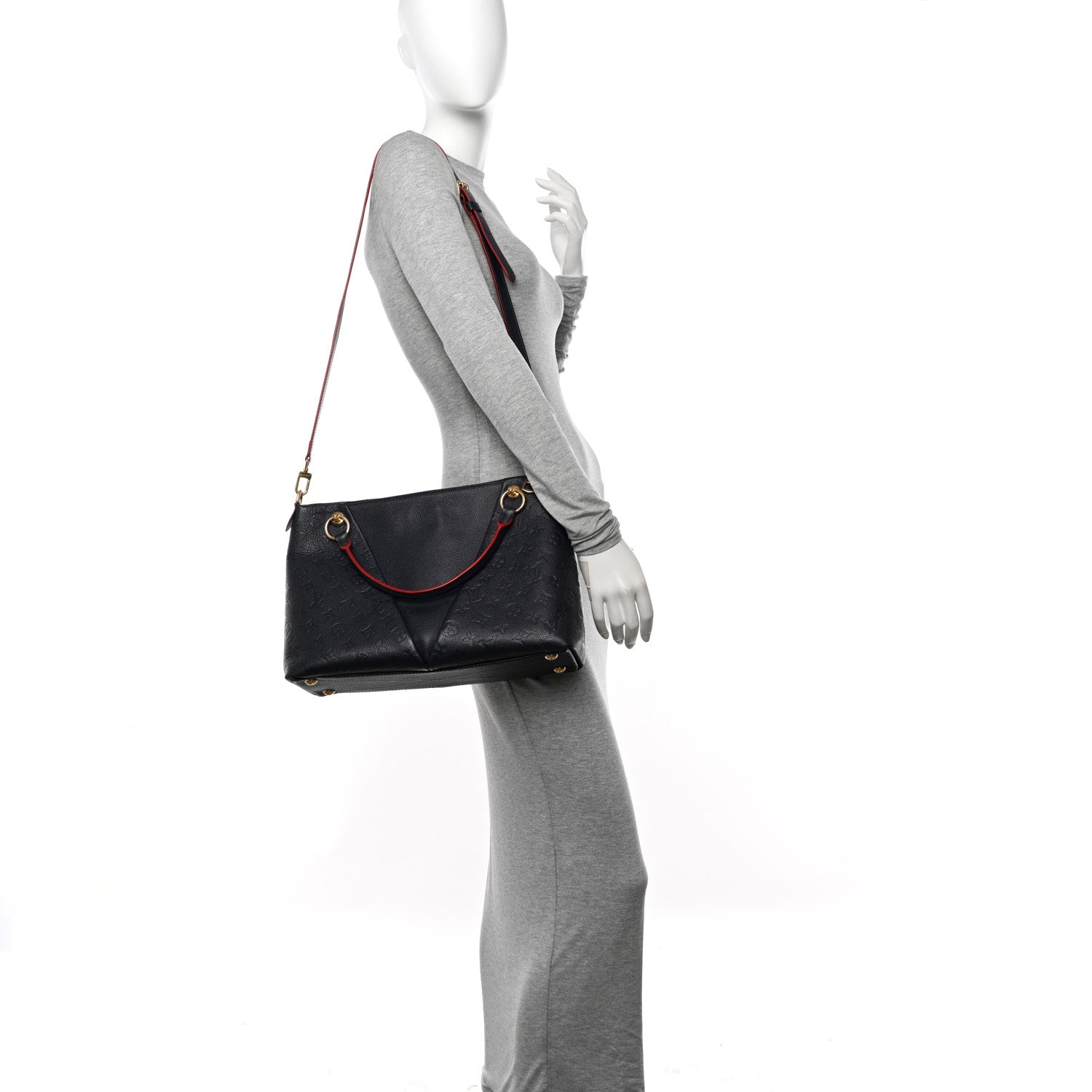Louis Vuitton Empreinte V Tote MM Marine Rouge 2 of 15