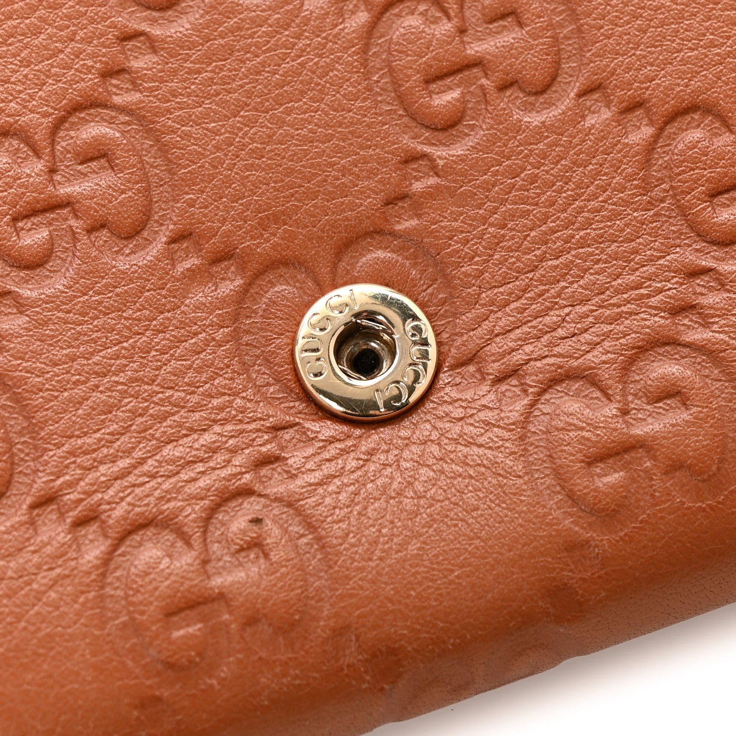 Gucci Guccissima Continental Flap Wallet Saffron 9 of 10