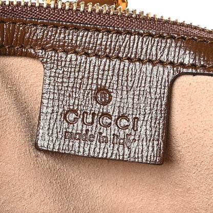 Gucci GG Supreme Monogram Azalea Calfskin Web Small Jackie 1961 Hobo Beige Ebony Brown Sugar 6 of 9