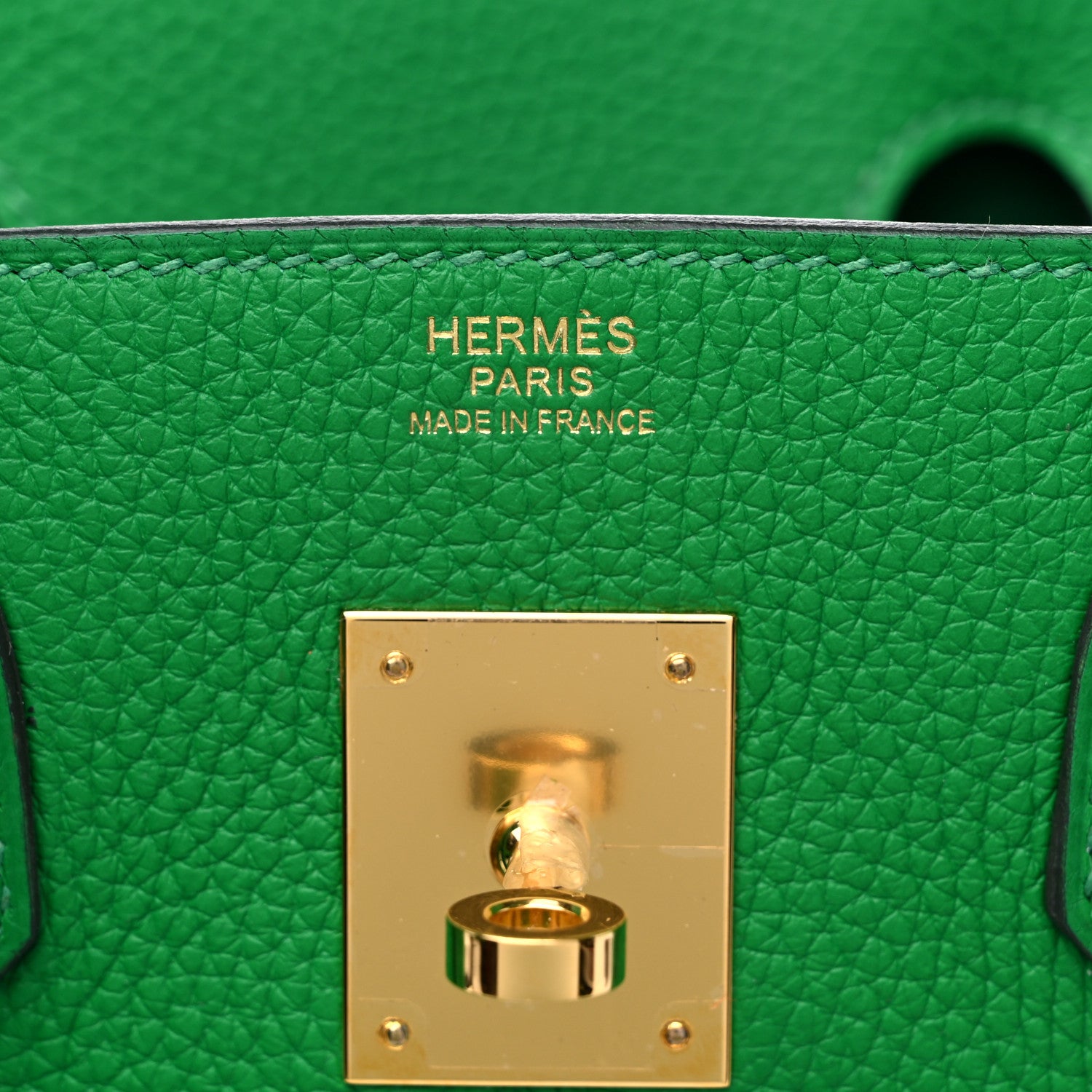 Hermes Taurillon Clemence Birkin 30 Bamboo 6 of 13
