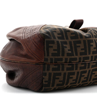 Fendi Zucca Nappa Nuvolata Vitello Tortuga Spy Tobacco Moro 9 of 10