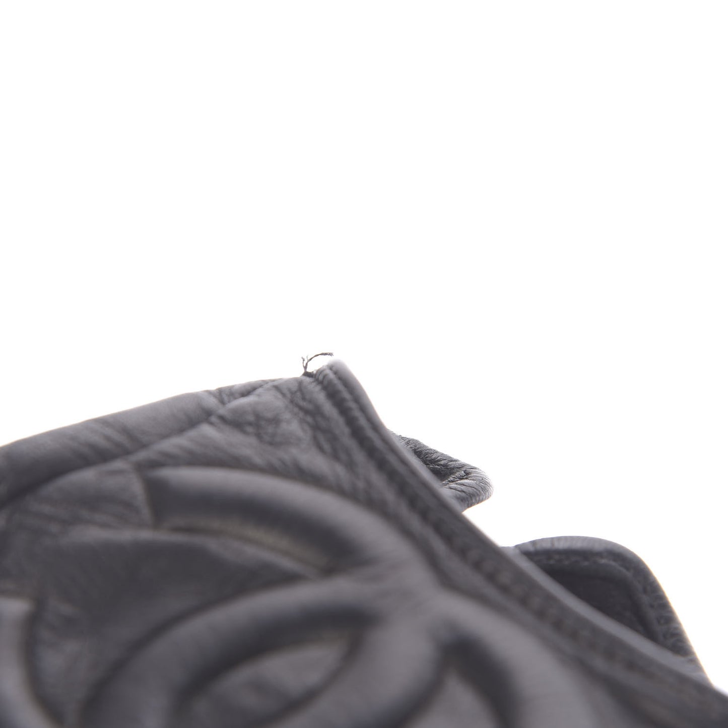 Lambskin CC Fingerless Gloves 7.5 Black