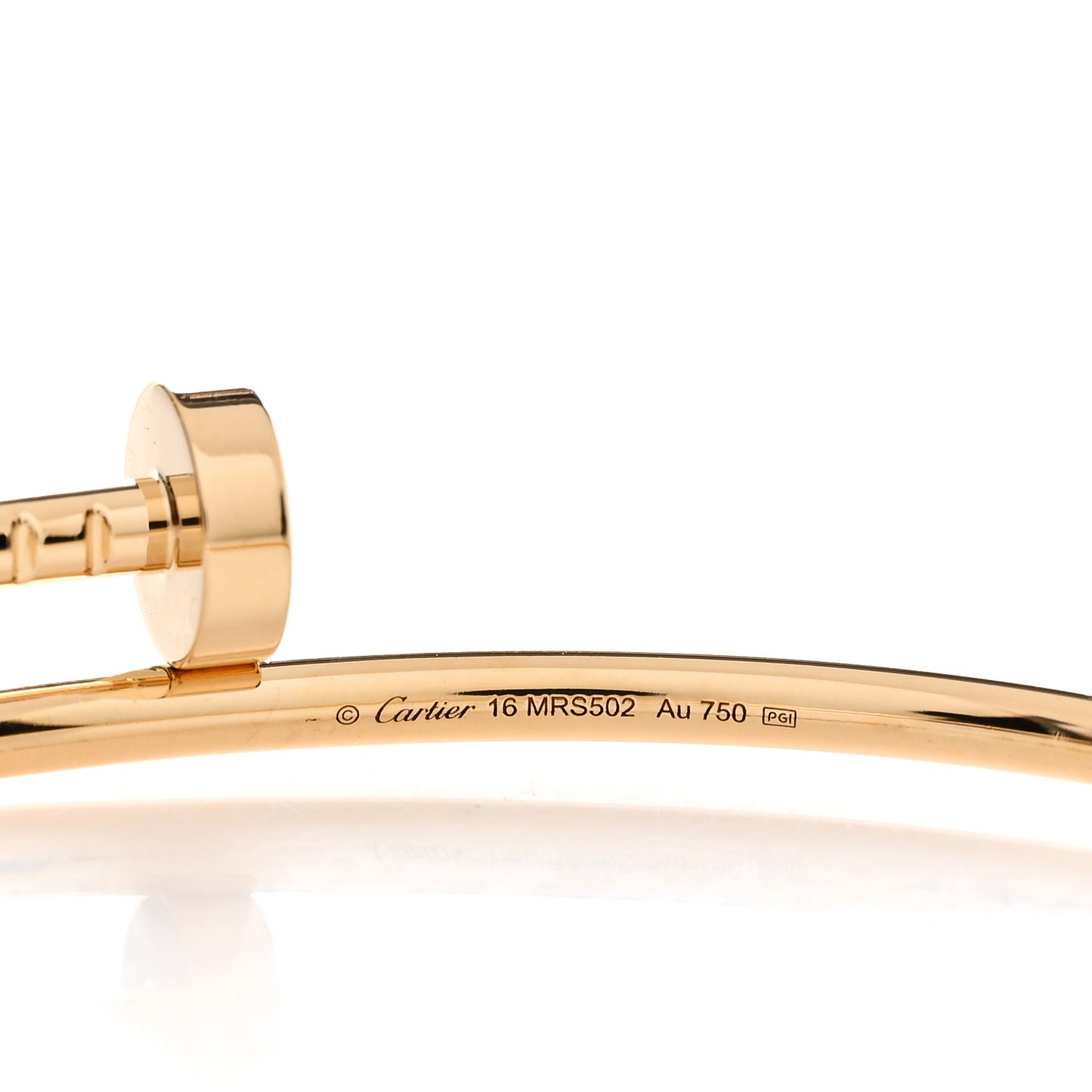 18K Yellow Gold Small Juste Un Clou Bracelet 16