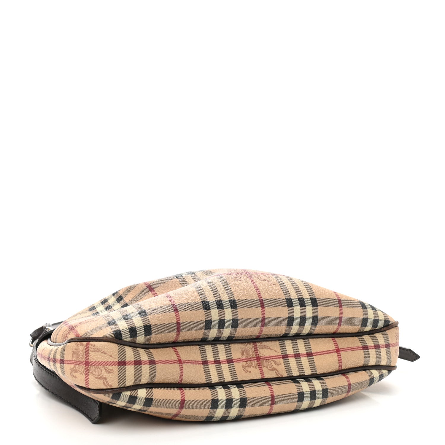 Burberry Haymarket Check Small Brooklyn Hobo Brown 3 of 9