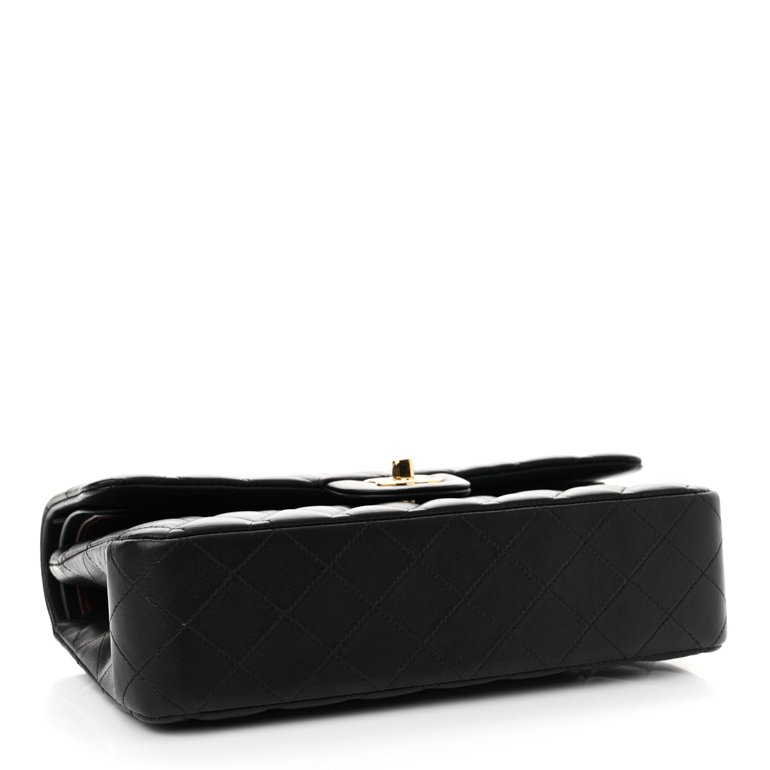 Chanel Lambskin Quilted Medium Double Flap Black 4 of 12