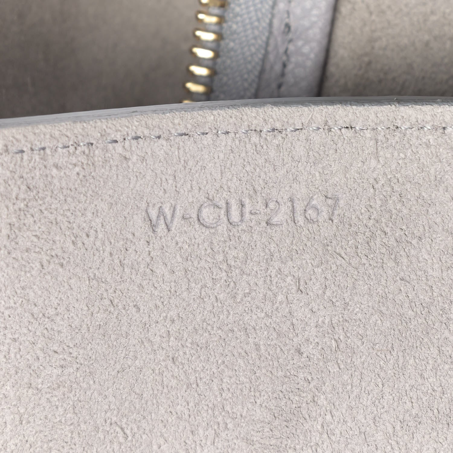 Celine Grained Calfskin Micro Belt Bag Pearl Blue 7 of 13