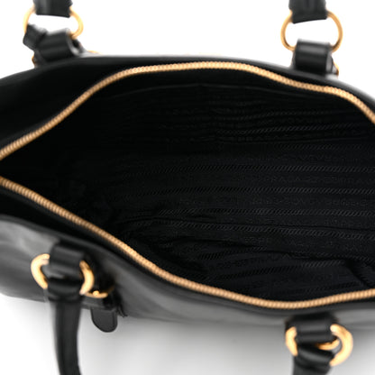 Prada Soft Calfskin Shopping Satchel Black 4 of 11