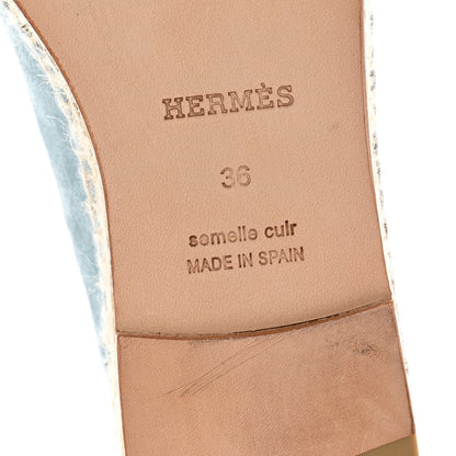 Hermes Suede Calfskin Womens Trip Espadrilles 36 Vert D'Eau 7 of 9