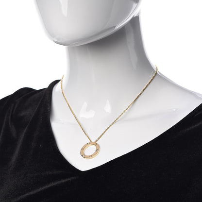 Cartier 18K Yellow Gold 3 Diamonds LOVE Pendant Necklace 2 of 6