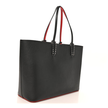Christian Louboutin Calfskin Spikes East West Cabata Tote Black 4 of 10