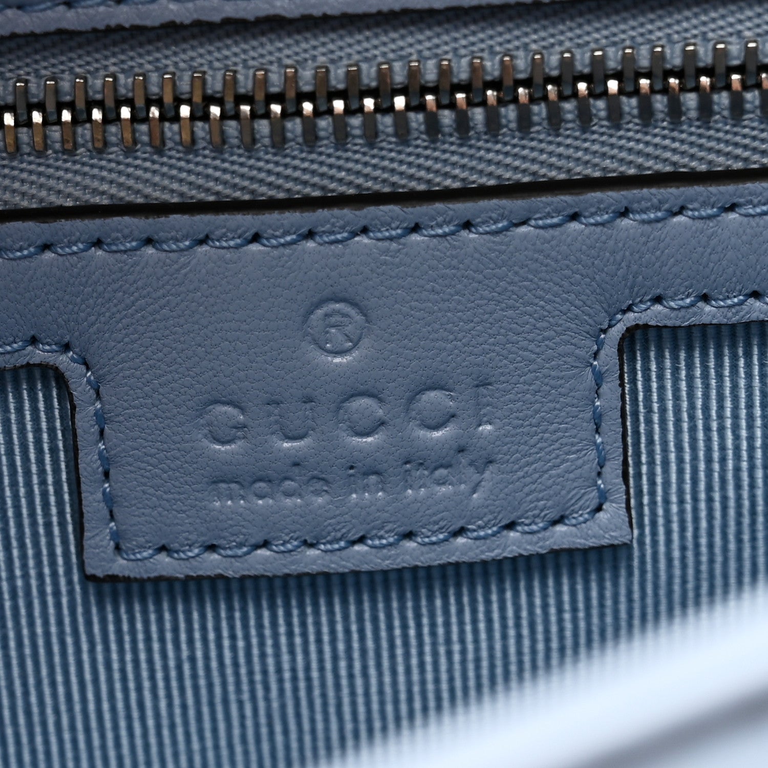 Gucci Lambskin Matelasse Medium GG Marmont Shoulder Bag Light Blue 6 of 11