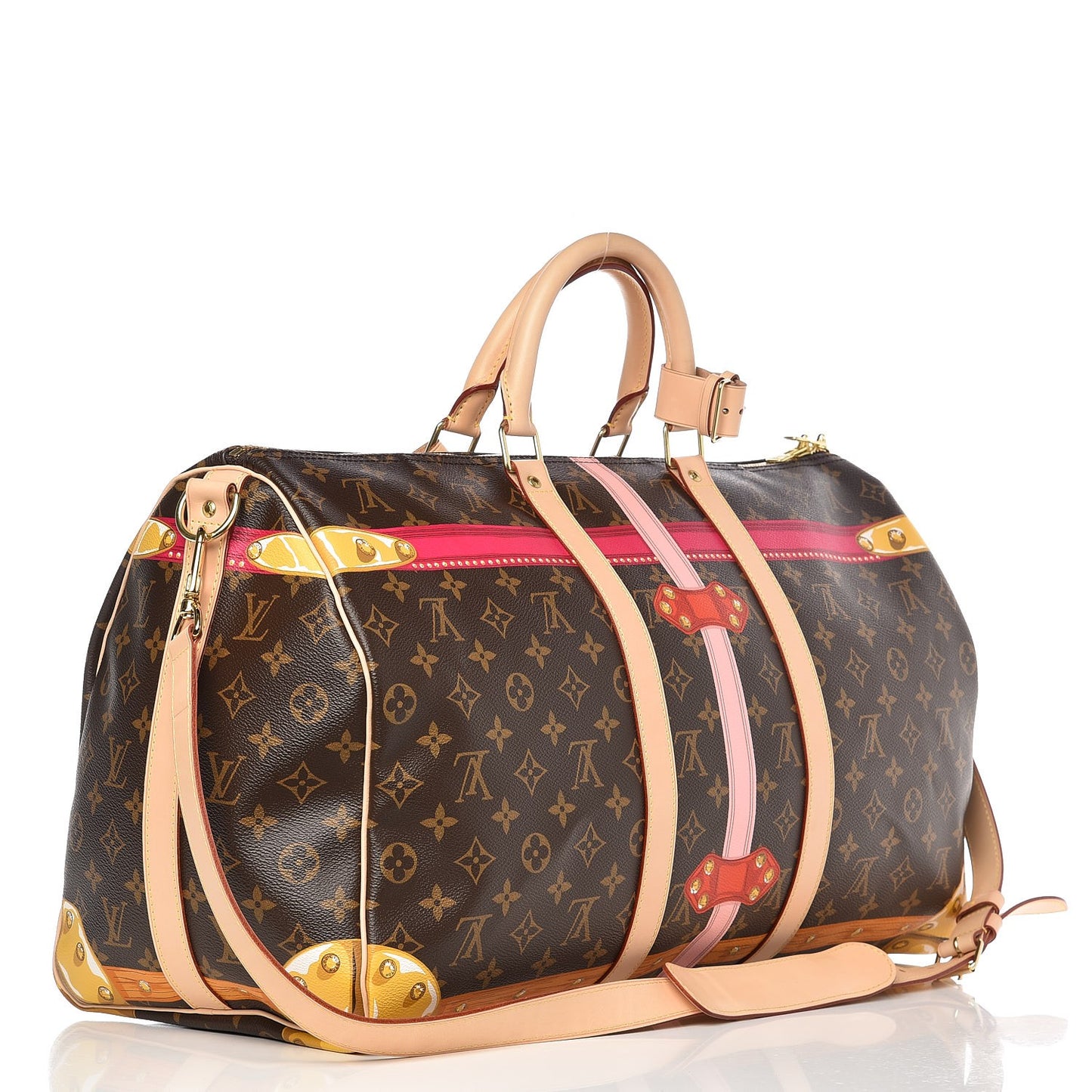 Monogram Summer Trunks Keepall Bandouliere 50
