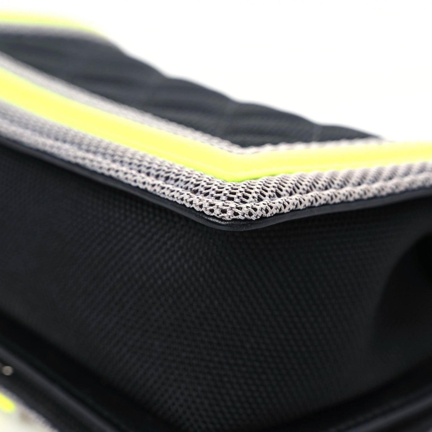 Canvas Quilted Small Fluo Boy Flap Black Grey Yellow