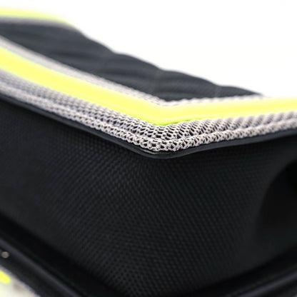 Chanel Canvas Quilted Small Fluo Boy Flap Black Grey Yellow 8 of 18