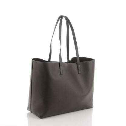 Saint Laurent Calfskin Large Shopping Tote Dark Grey 4 of 9