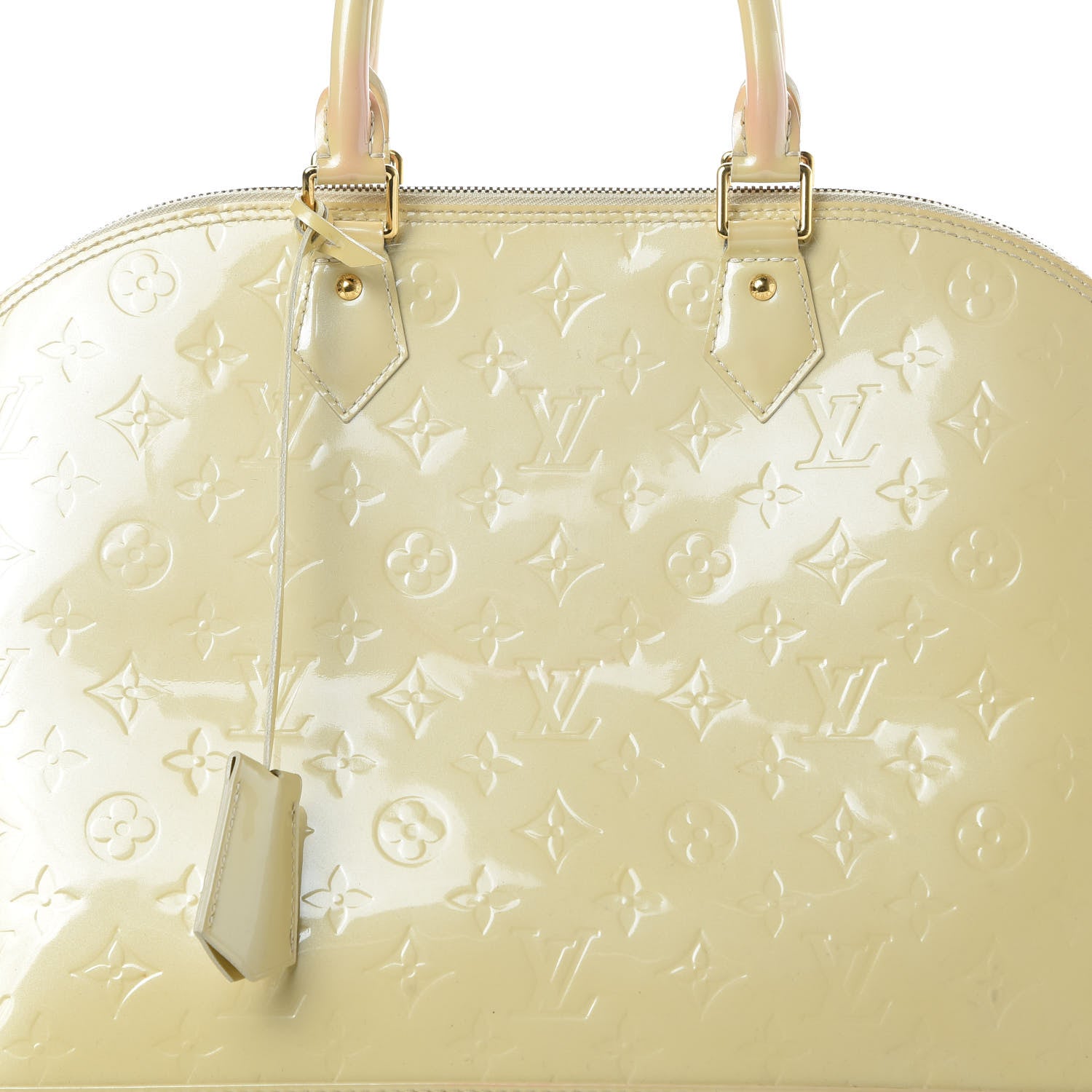 Louis Vuitton Vernis Alma MM Blanc Corail 8 of 24