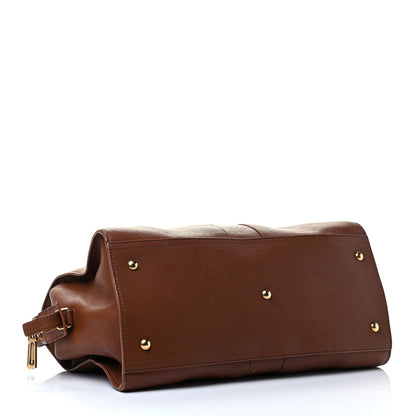 Saint Laurent Sheepskin Medium Cabas ChYc Brown 3 of 4
