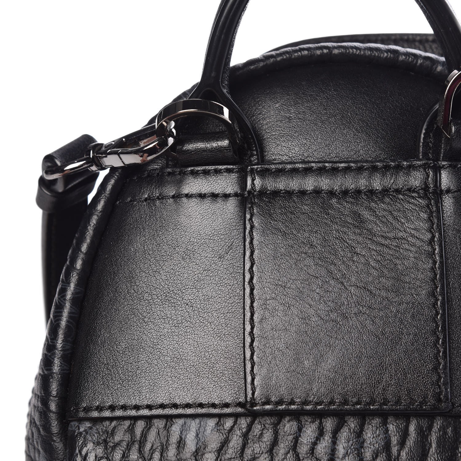 MCM Visetos Side Stud X-Mini Stark Bebe Boo Backpack Black 16 of 18