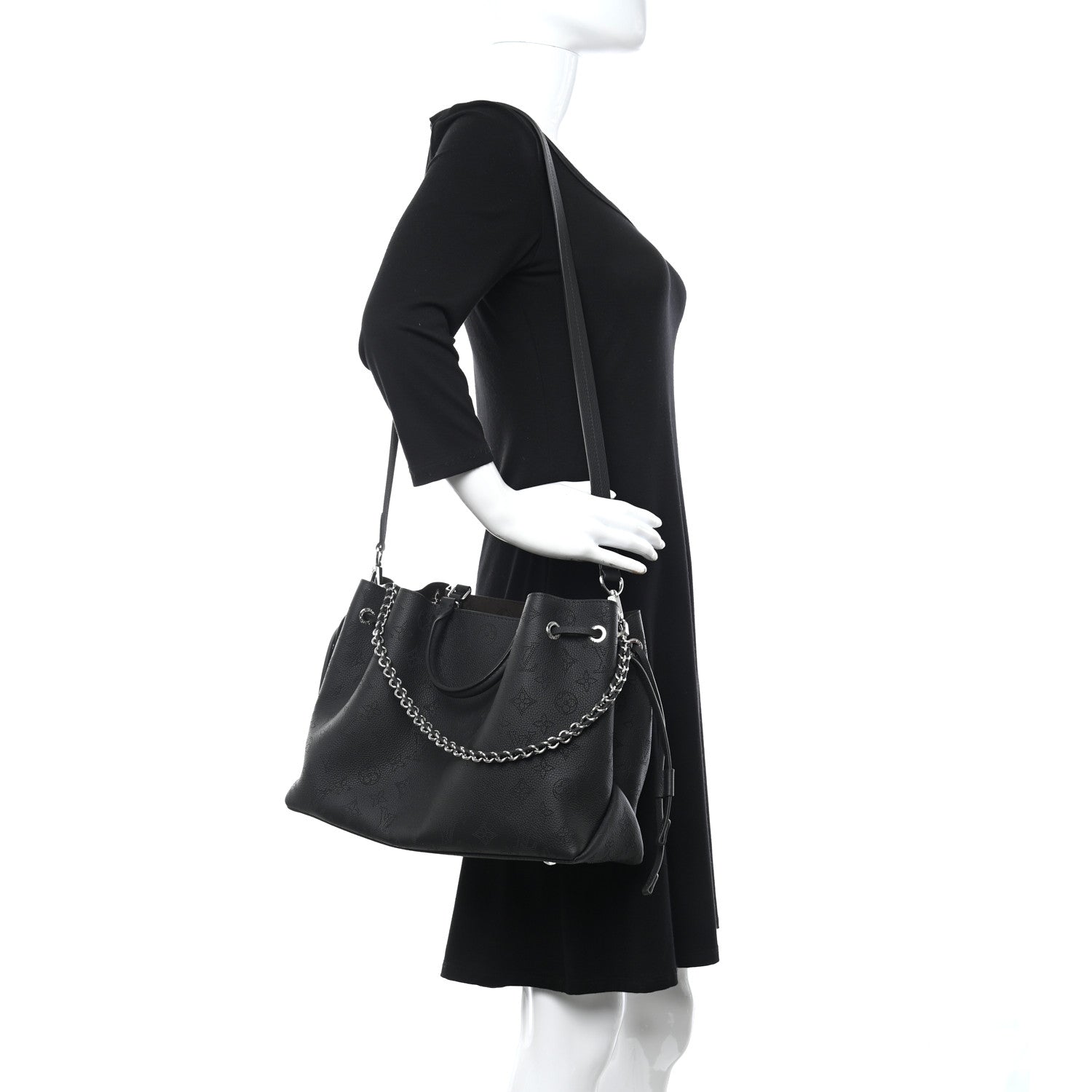Louis Vuitton Mahina Flight Mode Bella Tote Black 2 of 7