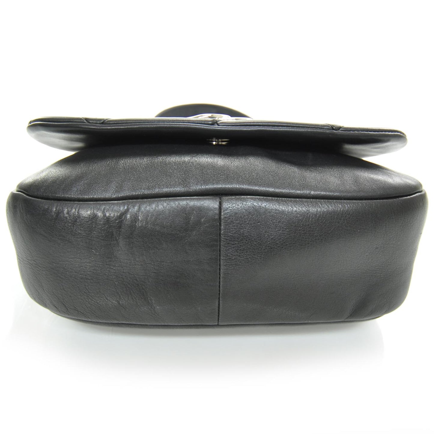 Lambskin Quilted Flap Bag Black