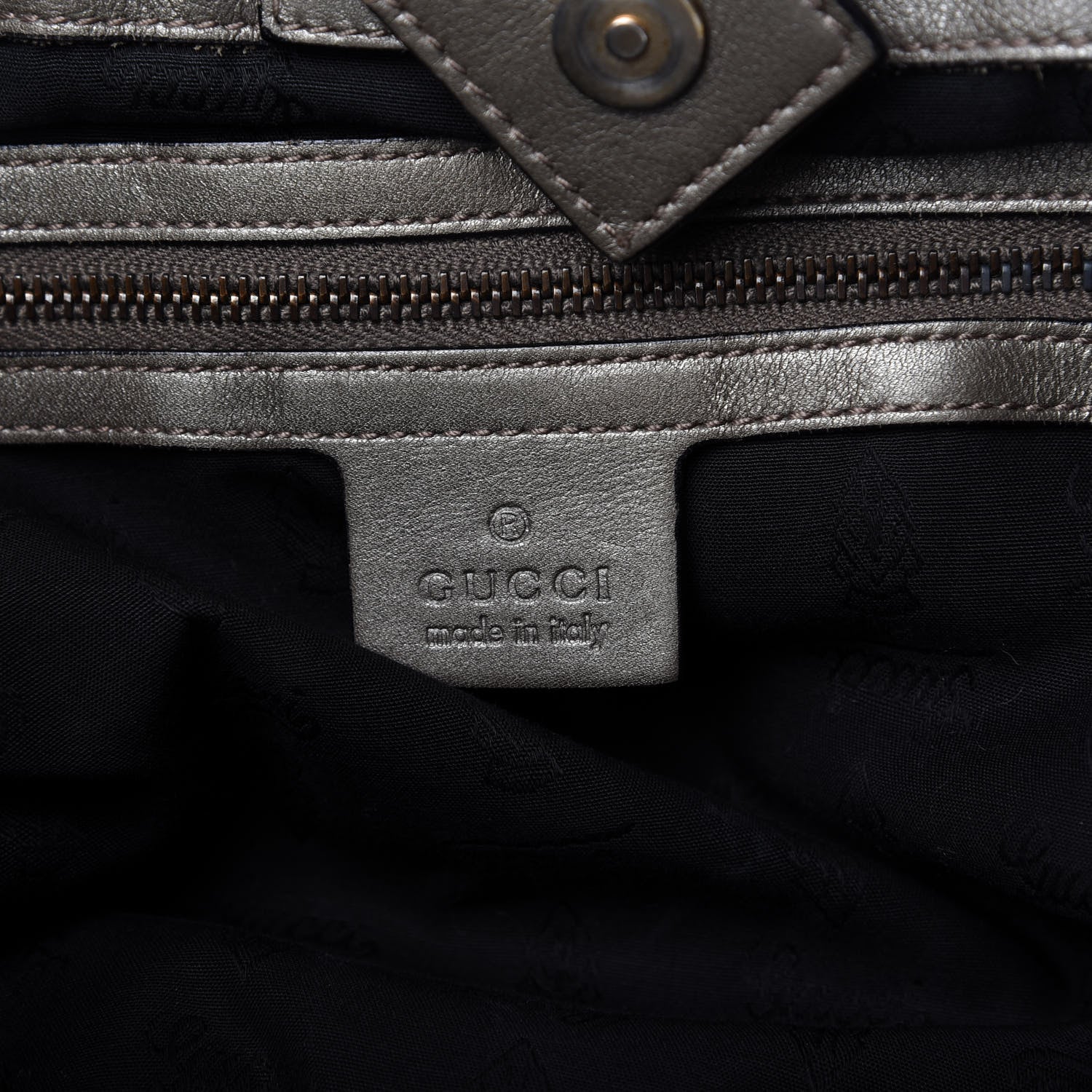 Gucci Guccissima Medium Jockey Tote Grey 8 of 10
