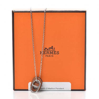 Hermes Swift O'Maillon Pendant Necklace Gold 6 of 6