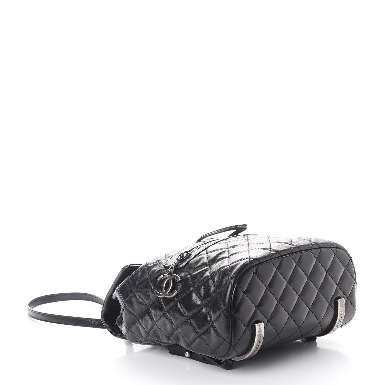 Chanel Glazed Calfskin Quilted Small Salzburg Mountain Backpack Black 4 of 8