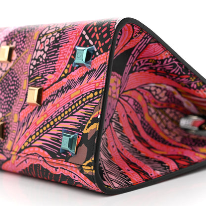 Salvatore Ferragamo Calfskin Batik Print Small The Studio Bag Multicolor 10 of 10