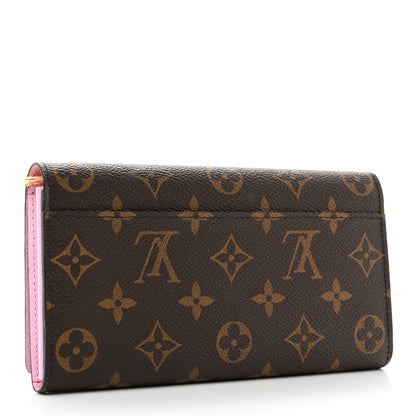 Louis Vuitton Monogram 2016 Christmas Animation Sarah Wallet Rose Ballerine 3 of 6