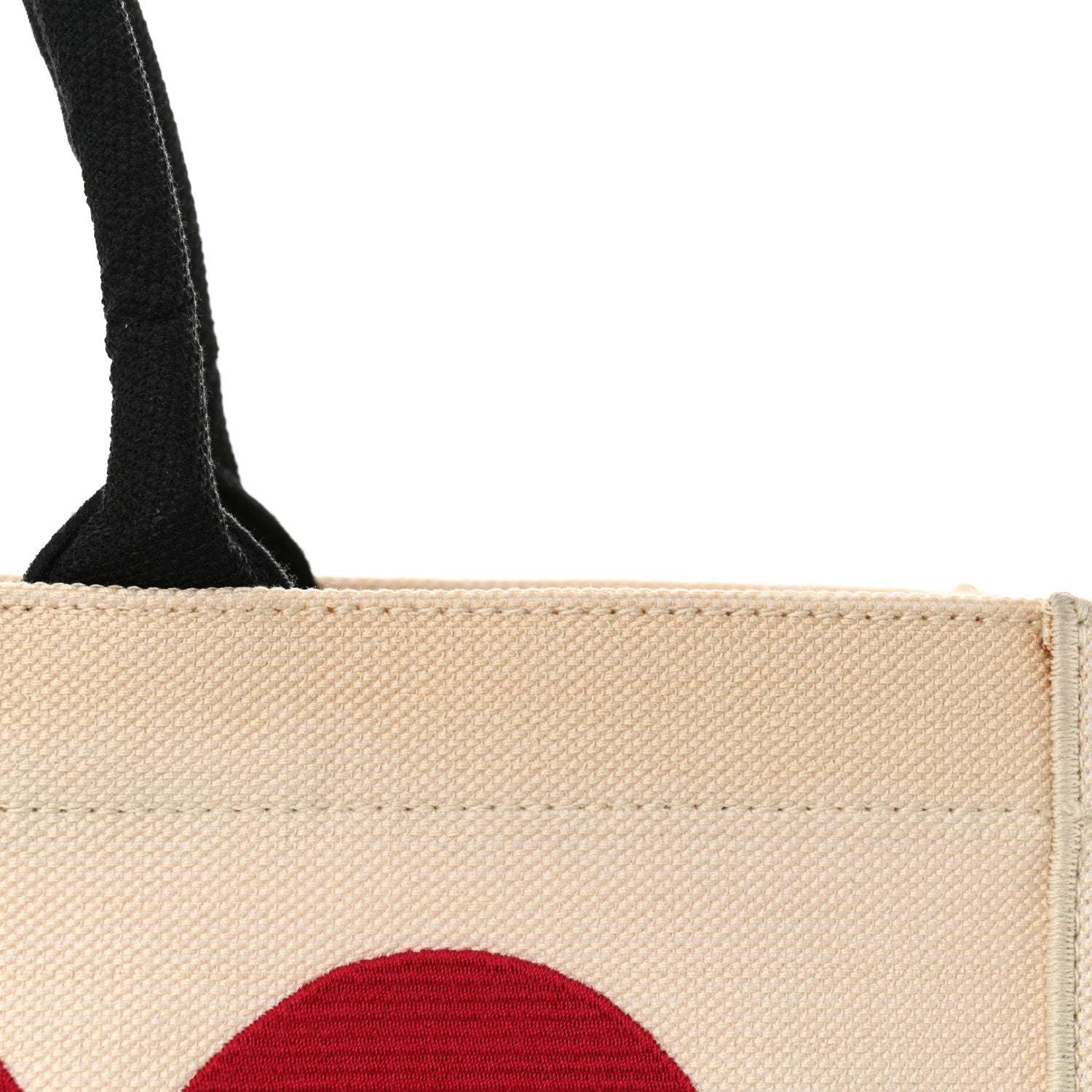 Christian Dior Canvas DiorAmour Chinese Valentines Je T’aime Large Book Tote White Red 11 of 17