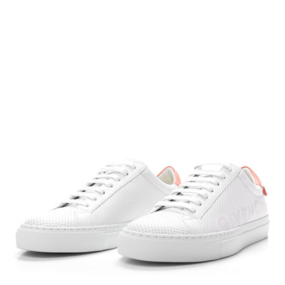 Givenchy Calfskin Perforated Womens Urban Street Sneakers 36 White Pink 3 of 11