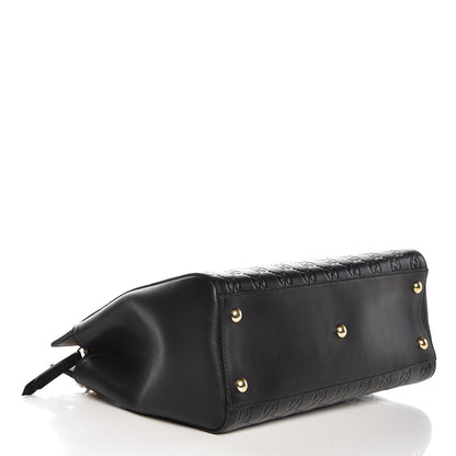 Gucci Guccissima Signature Medium Shoulder Tote Bag Black 4 of 7