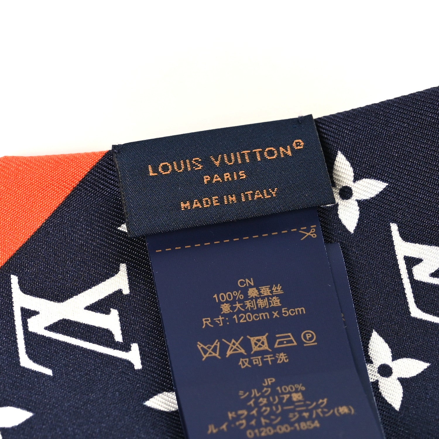 Louis Vuitton Silk Monogram LV Duality BB Bandeau Beige Marine 3 of 3