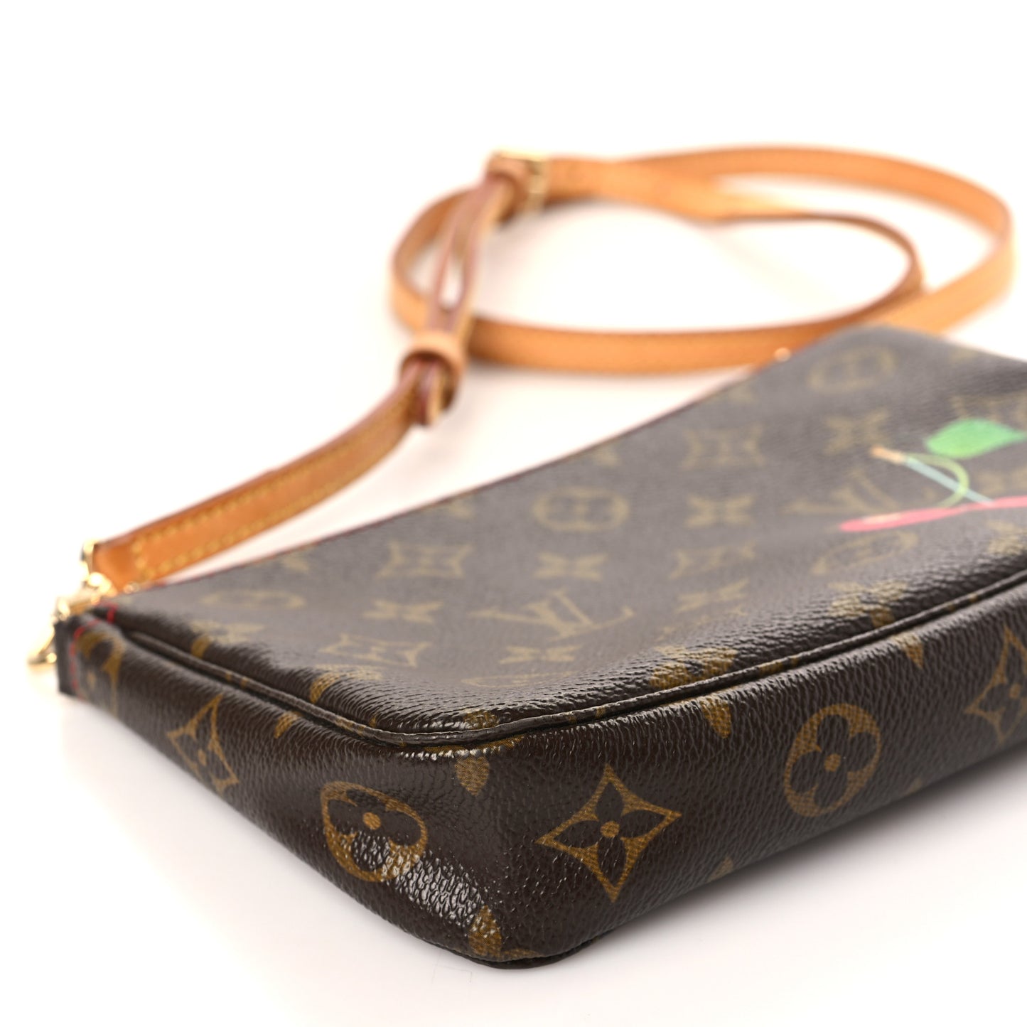 Monogram Cerises Pochette Accessories Long Strap