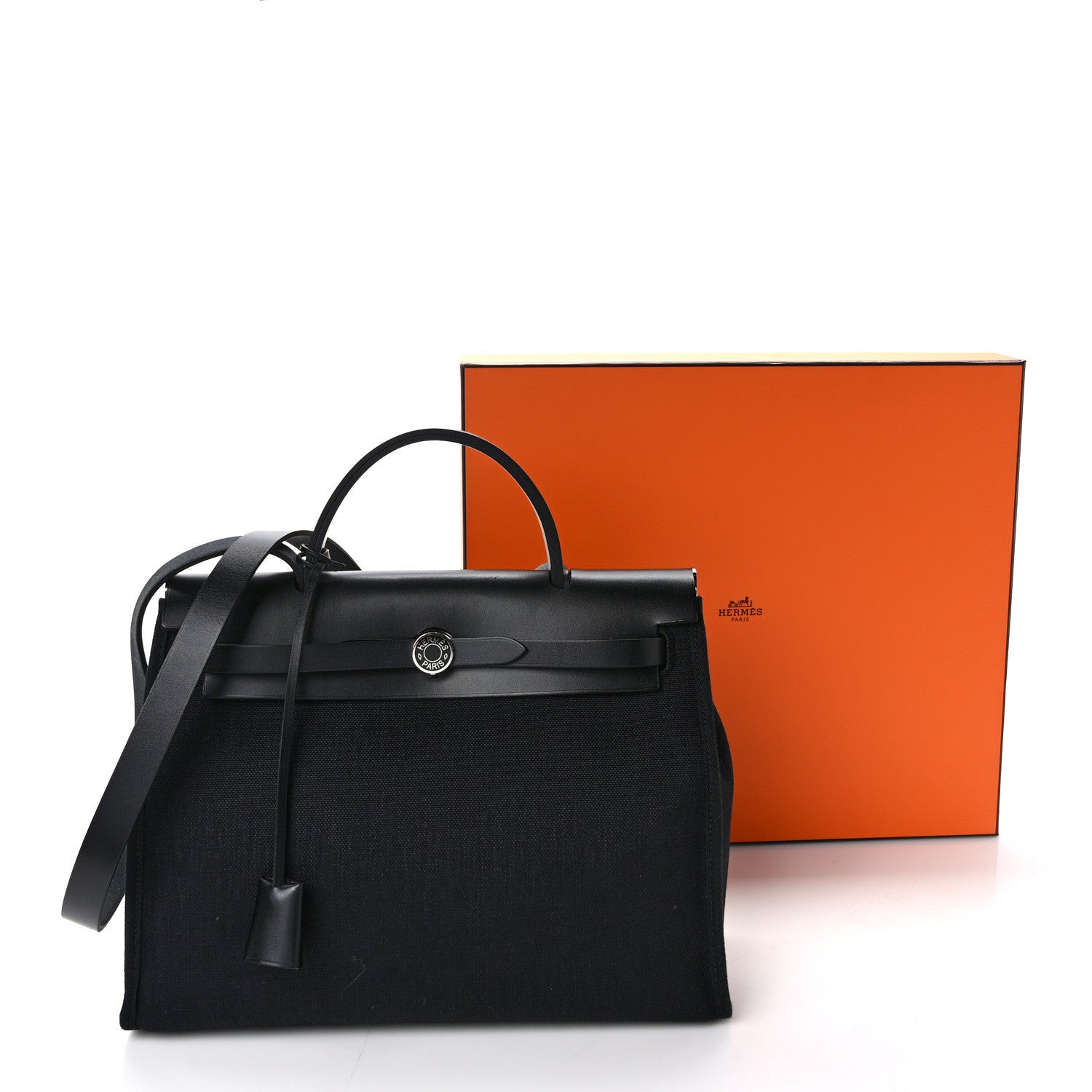 Hermes Toile Vache Hunter Herbag Zip PM 31 Black 9 of 9