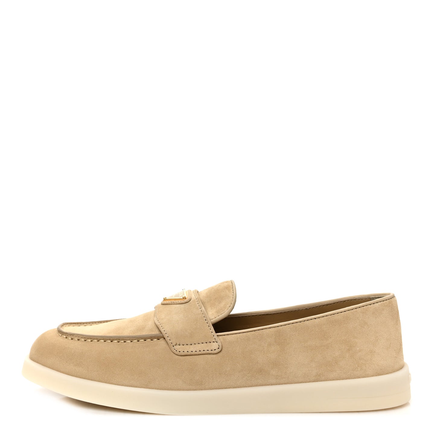 Suede Saint Tropez Loafer 39.5 Ecru