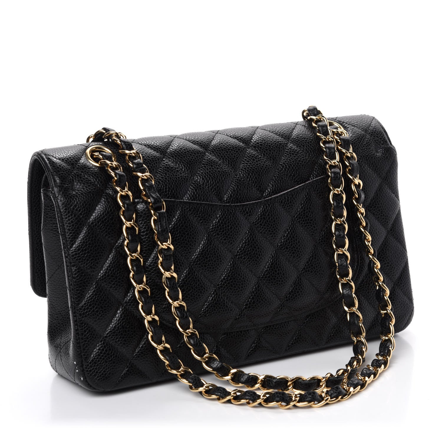 Chanel Caviar Quilted Medium Double Flap Black 4 of 15