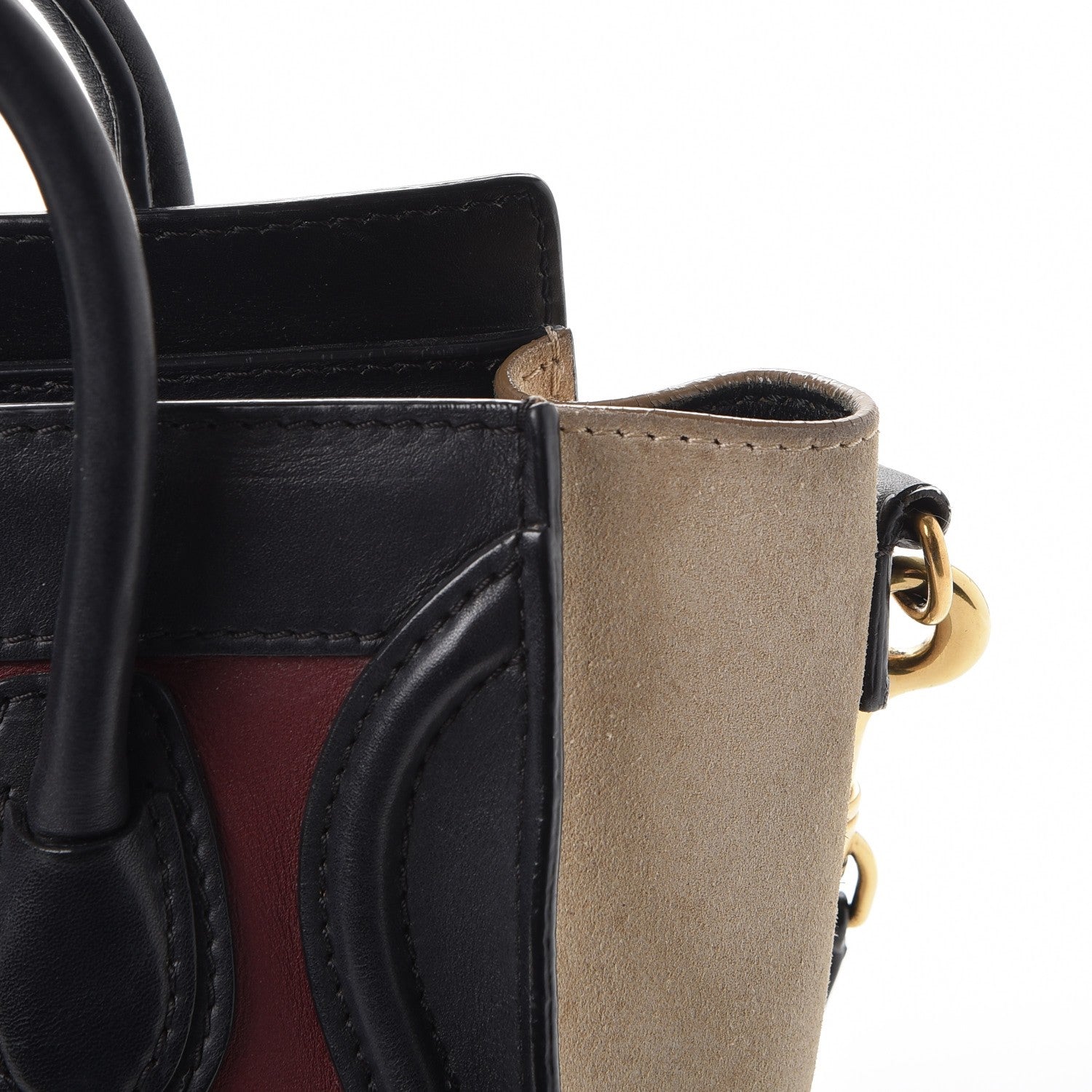 Celine Smooth Calfskin Suede Nano Tri-Color Luggage 11 of 12