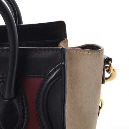 Celine Smooth Calfskin Suede Nano Tri-Color Luggage 11 of 12