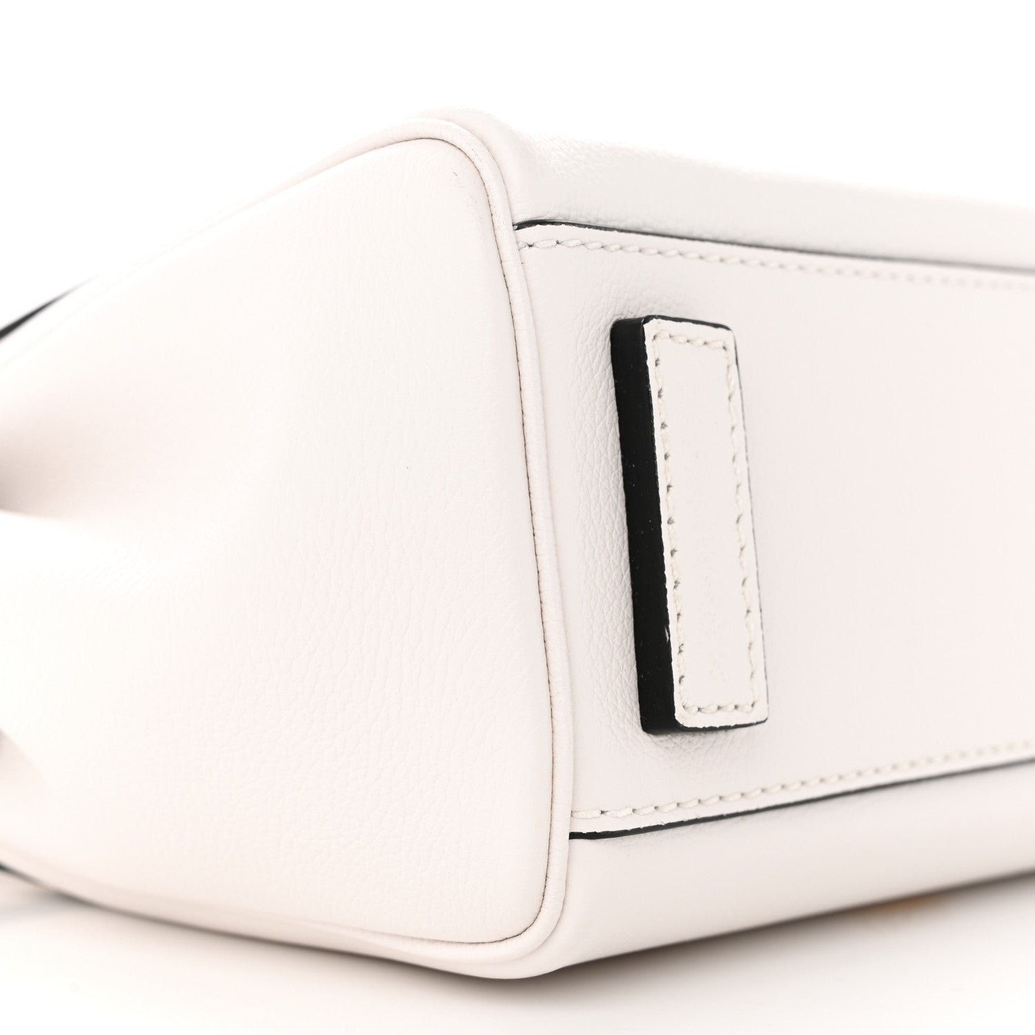 Versace Calfskin Medium La Medusa Top Handle Handbag Optical White 8 of 13